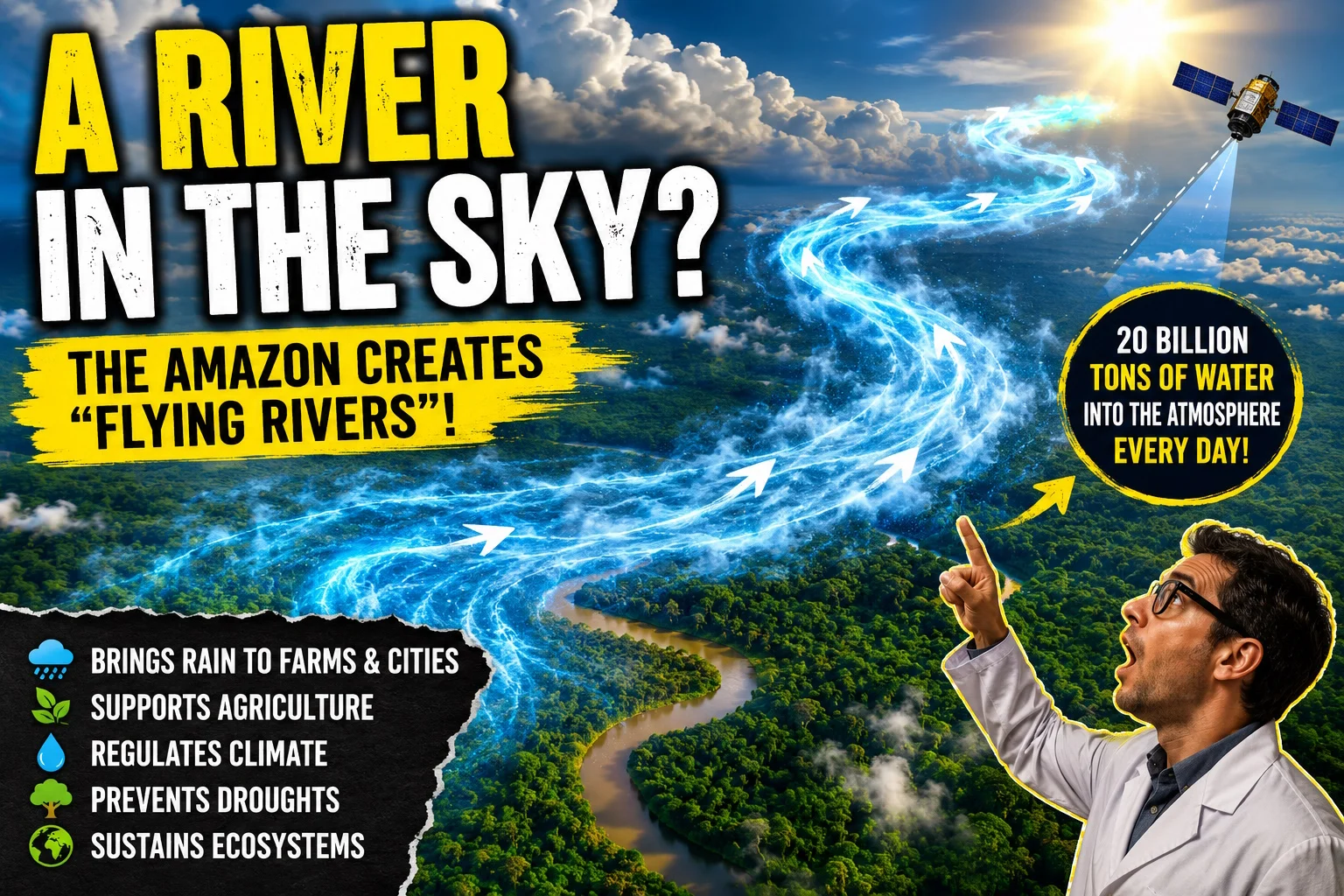 Scientists Discovered Invisible Flying Rivers Above the Amazon