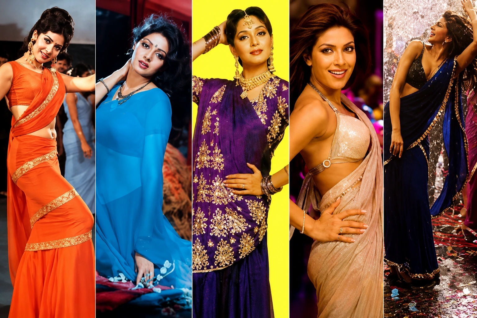 Who is the fashion icon for sarees in Bollywood?
