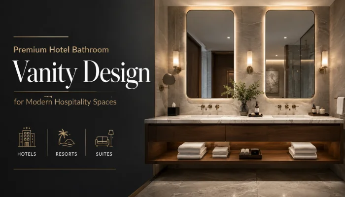 Premium Hotel Bathroom Vanity Design for Modern Hospitality