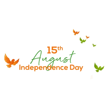 15 august India independence day transparent background