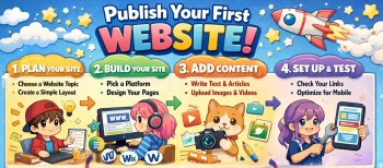 How to Publish Your First Website Image